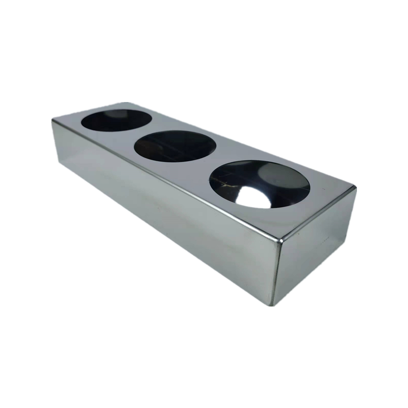 Triple Round Truck Light Box Stainless Steel