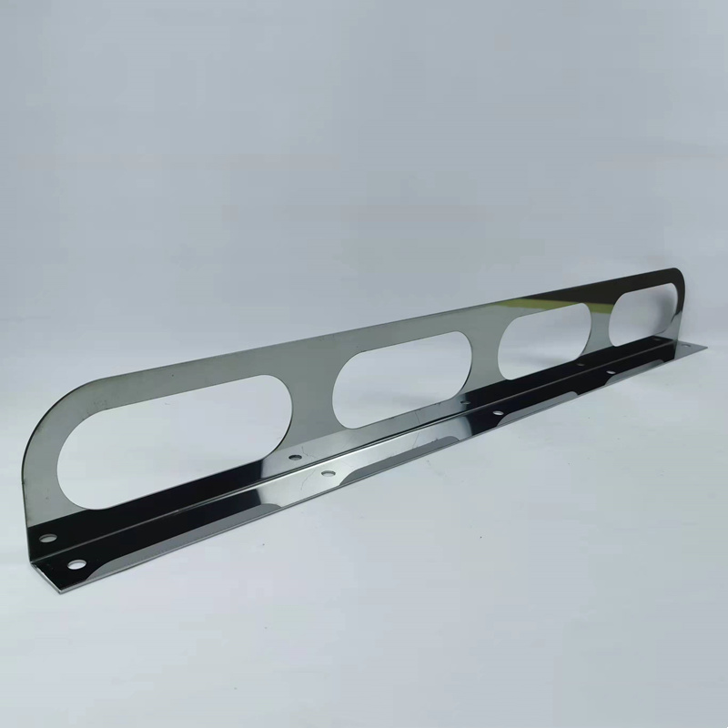 Quadruple Oval Truck Light Mounting Bracket Stainless Steel