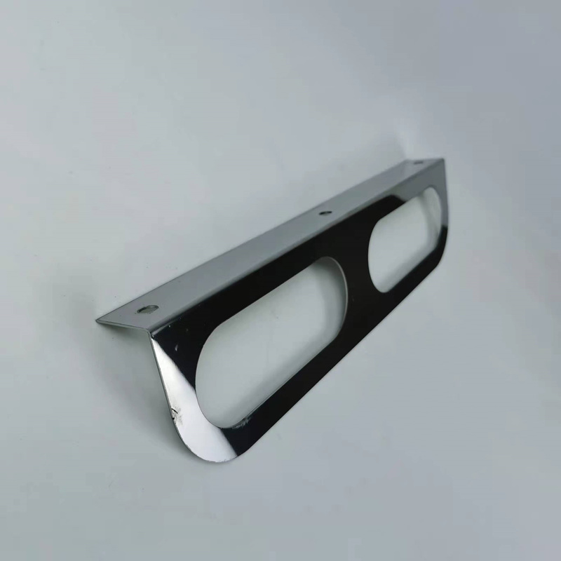 Dual Oval Truck Light Mounting Bracket Stainless Steel