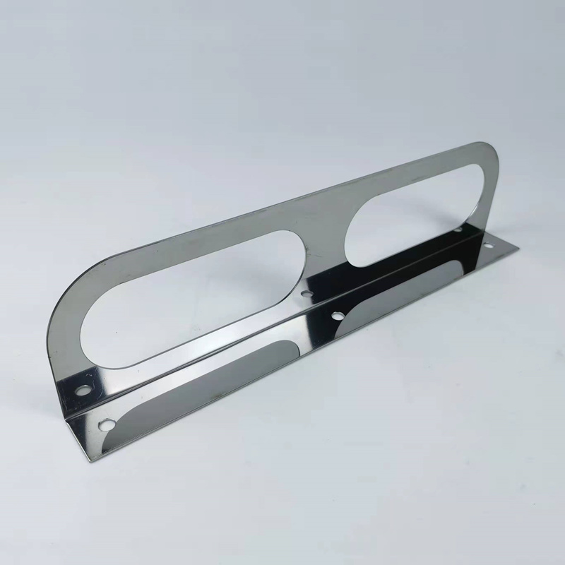 Dual Oval Truck Light Mounting Bracket Stainless Steel