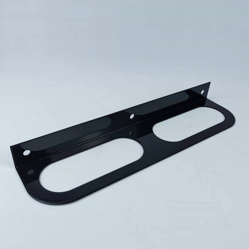 Dual Oval Truck Light Mounting Bracket Powder Coated
