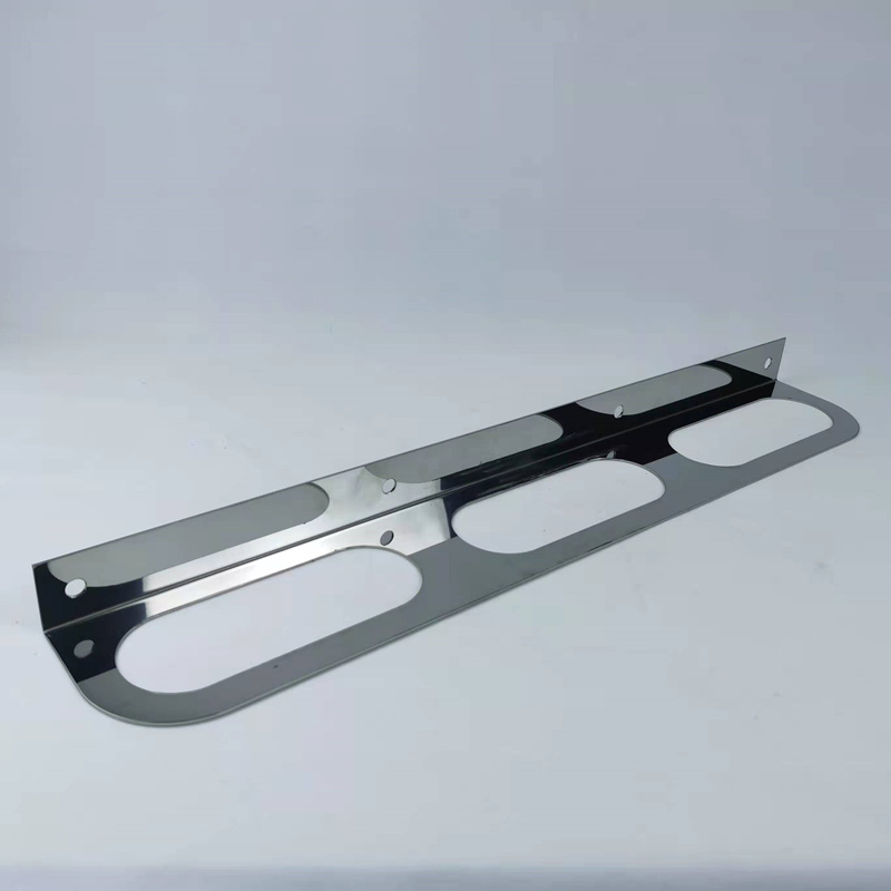 Triple Oval Truck Light Mounting Bracket Stainless Steel