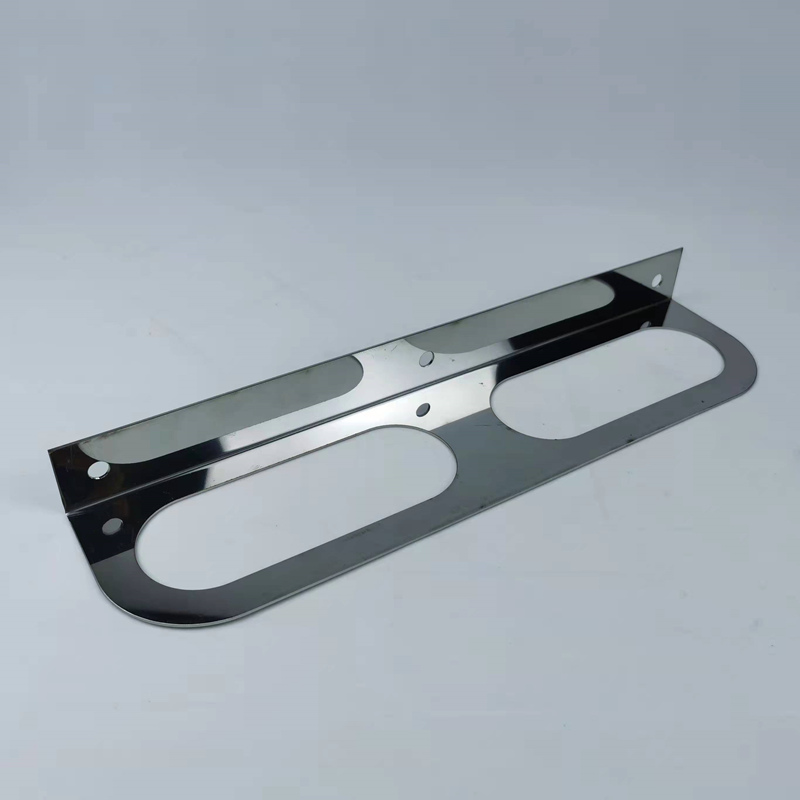 Dual Oval Truck Light Mounting Bracket Stainless Steel