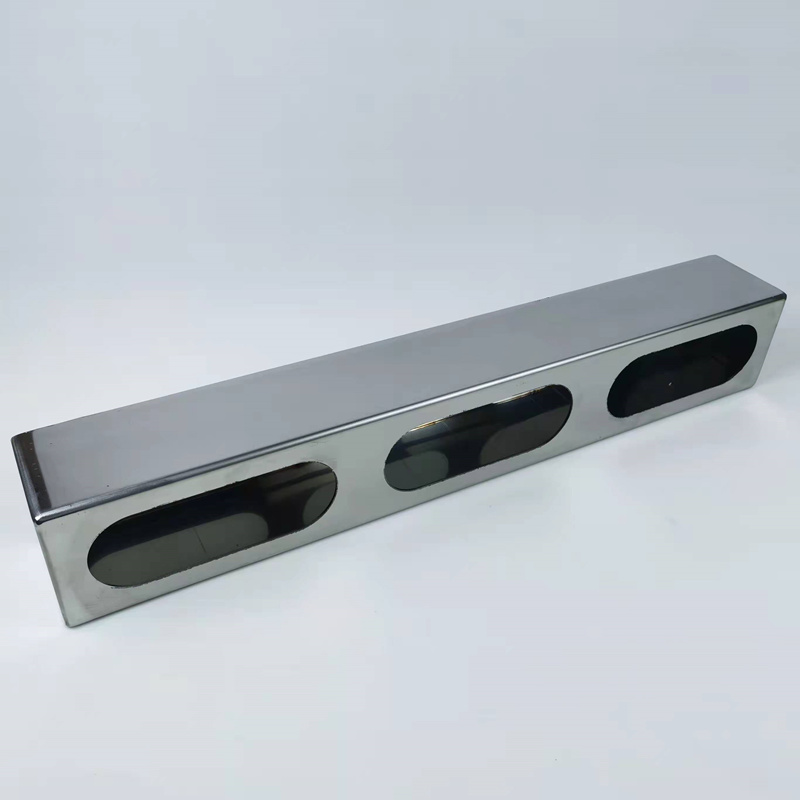 Triple Oval Truck Light Box Stainless Steel