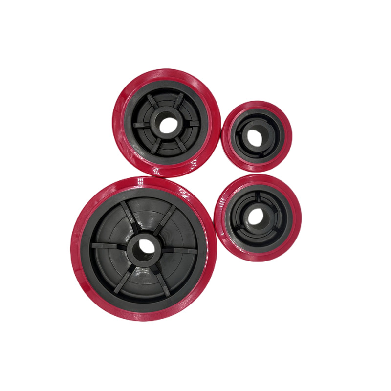 Plastic Dumpster Polyurethane on Poly Wheel