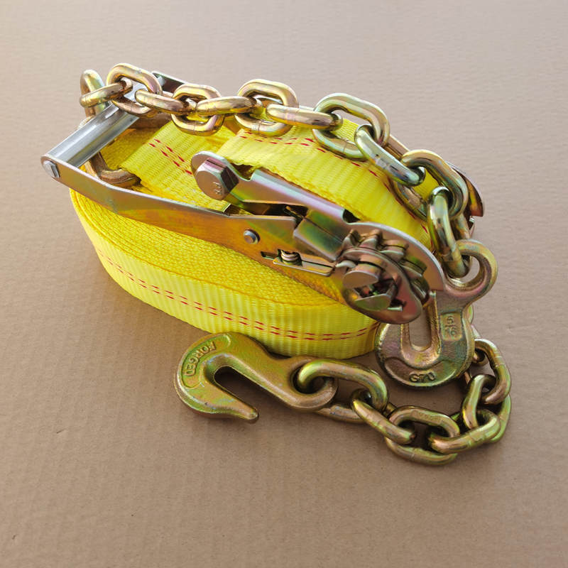 Ratchet Strap with Chain Hook