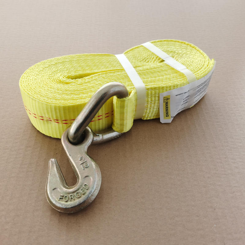Winch Strap with Grab Hook
