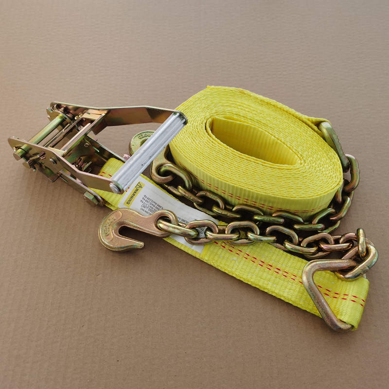 Ratchet Strap with Chain Hook