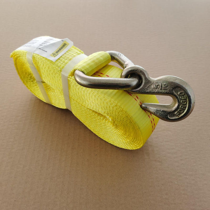 Winch Strap with Grab Hook