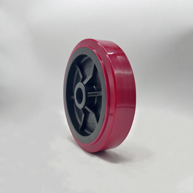 Plastic Dumpster Polyurethane on Poly Wheel